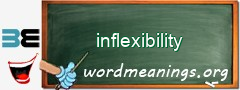 WordMeaning blackboard for inflexibility